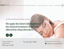 Tablet Screenshot of emeraldsleep.com